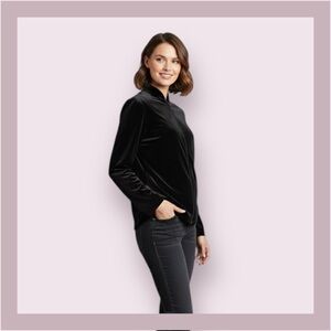 Alex Evenings Velvety Black Zip Front Jacket